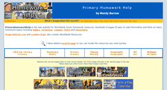 Desktop Screenshot of primaryhomeworkhelp.co.uk